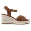 image:imageDREAM PAIRS Espadrille Dressy Wedge Sandals Womens Platform Sandals Casual Summer Comfortable High Heeled Wedges with Adjustable BuckleBrownnubuck