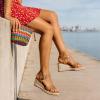 image:imageDREAM PAIRS Espadrille Dressy Wedge Sandals Womens Platform Sandals Casual Summer Comfortable High Heeled Wedges with Adjustable BuckleCamel