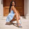 image:imageDREAM PAIRS Espadrille Dressy Wedge Sandals Womens Platform Sandals Casual Summer Comfortable High Heeled Wedges with Adjustable BuckleDenimcanvas