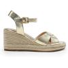 image:imageDREAM PAIRS Espadrille Dressy Wedge Sandals Womens Platform Sandals Casual Summer Comfortable High Heeled Wedges with Adjustable BuckleGoldmetallic