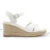 image:imageDREAM PAIRS Espadrille Dressy Wedge Sandals Womens Platform Sandals Casual Summer Comfortable High Heeled Wedges with Adjustable BuckleWhitepu