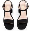 image:imageDREAM PAIRS Heels for Women Block Chunky Platform High Heels Open Toe Fashion Wedding Party Evening Prom Dance Ankle Strap Dress Pump Sandals ShoesBlacknubuck