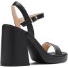 image:imageDREAM PAIRS Heels for Women Block Chunky Platform High Heels Open Toe Fashion Wedding Party Evening Prom Dance Ankle Strap Dress Pump Sandals ShoesBlack