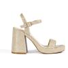 image:imageDREAM PAIRS Heels for Women Block Chunky Platform High Heels Open Toe Fashion Wedding Party Evening Prom Dance Ankle Strap Dress Pump Sandals ShoesGoldglitter