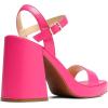 image:imageDREAM PAIRS Heels for Women Block Chunky Platform High Heels Open Toe Fashion Wedding Party Evening Prom Dance Ankle Strap Dress Pump Sandals ShoesHot Pink