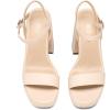 image:imageDREAM PAIRS Heels for Women Block Chunky Platform High Heels Open Toe Fashion Wedding Party Evening Prom Dance Ankle Strap Dress Pump Sandals ShoesNude
