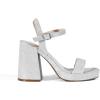 image:imageDREAM PAIRS Heels for Women Block Chunky Platform High Heels Open Toe Fashion Wedding Party Evening Prom Dance Ankle Strap Dress Pump Sandals ShoesSilverglitter
