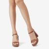 image:imageDREAM PAIRS Heels for Women Block Chunky Platform High Heels Open Toe Fashion Wedding Party Evening Prom Dance Ankle Strap Dress Pump Sandals ShoesTan