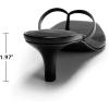 image:imageDREAM PAIRS Kitten Heels for Women Flip Flop Low Heels Square Open Toe Sandals Thong 197 Inch Heeled Sandals for Summer VocationBlack