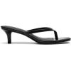 image:imageDREAM PAIRS Kitten Heels for Women Flip Flop Low Heels Square Open Toe Sandals Thong 197 Inch Heeled Sandals for Summer VocationBlack