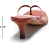 image:imageDREAM PAIRS Kitten Heels for Women Flip Flop Low Heels Square Open Toe Sandals Thong 197 Inch Heeled Sandals for Summer VocationBrown