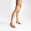 image:imageDREAM PAIRS Kitten Heels for Women Flip Flop Low Heels Square Open Toe Sandals Thong 197 Inch Heeled Sandals for Summer VocationBrown
