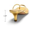 image:imageDREAM PAIRS Kitten Heels for Women Flip Flop Low Heels Square Open Toe Sandals Thong 197 Inch Heeled Sandals for Summer VocationGold