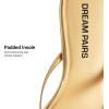 image:imageDREAM PAIRS Kitten Heels for Women Flip Flop Low Heels Square Open Toe Sandals Thong 197 Inch Heeled Sandals for Summer VocationGold
