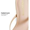 image:imageDREAM PAIRS Kitten Heels for Women Flip Flop Low Heels Square Open Toe Sandals Thong 197 Inch Heeled Sandals for Summer VocationNude