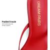 image:imageDREAM PAIRS Kitten Heels for Women Flip Flop Low Heels Square Open Toe Sandals Thong 197 Inch Heeled Sandals for Summer VocationRed