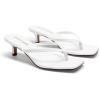 image:imageDREAM PAIRS Kitten Heels for Women Flip Flop Low Heels Square Open Toe Sandals Thong 197 Inch Heeled Sandals for Summer VocationWhite
