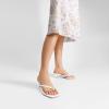 image:imageDREAM PAIRS Kitten Heels for Women Flip Flop Low Heels Square Open Toe Sandals Thong 197 Inch Heeled Sandals for Summer VocationWhite