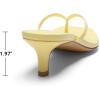 image:imageDREAM PAIRS Kitten Heels for Women Flip Flop Low Heels Square Open Toe Sandals Thong 197 Inch Heeled Sandals for Summer VocationYellow