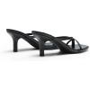 image:imageDREAM PAIRS Kitten Heels for Women Flip Flops Slip on Low Heels Open Square Toe Thong Heeled Strappy Sandals Slides Comfortable Dress ShoesBlack