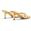 image:imageDREAM PAIRS Kitten Heels for Women Flip Flops Slip on Low Heels Open Square Toe Thong Heeled Strappy Sandals Slides Comfortable Dress ShoesGold