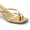 image:imageDREAM PAIRS Kitten Heels for Women Flip Flops Slip on Low Heels Open Square Toe Thong Heeled Strappy Sandals Slides Comfortable Dress ShoesGold
