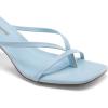 image:imageDREAM PAIRS Kitten Heels for Women Flip Flops Slip on Low Heels Open Square Toe Thong Heeled Strappy Sandals Slides Comfortable Dress ShoesLight Blue