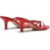 image:imageDREAM PAIRS Kitten Heels for Women Flip Flops Slip on Low Heels Open Square Toe Thong Heeled Strappy Sandals Slides Comfortable Dress ShoesRed
