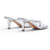 image:imageDREAM PAIRS Kitten Heels for Women Flip Flops Slip on Low Heels Open Square Toe Thong Heeled Strappy Sandals Slides Comfortable Dress ShoesSilver