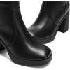 image:imageDREAM PAIRS Knee High Boots for Women Platform Square Toe Chunky Block Heeled Stylish Comfortable Tall Boots with Side ZipperBlack