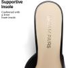 image:imageDREAM PAIRS Mule Heels for Women High Heels Stiletto Open Round Peep Toe Mules Sandals Slip on Dress Shoes Sexy Heeled for Party Dressy Prom WeddingBlackpu