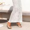 image:imageDREAM PAIRS Mule Heels for Women High Heels Stiletto Open Round Peep Toe Mules Sandals Slip on Dress Shoes Sexy Heeled for Party Dressy Prom WeddingNudemesh