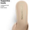 image:imageDREAM PAIRS Mule Heels for Women High Heels Stiletto Open Round Peep Toe Mules Sandals Slip on Dress Shoes Sexy Heeled for Party Dressy Prom WeddingNude