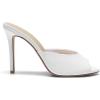 image:imageDREAM PAIRS Mule Heels for Women High Heels Stiletto Open Round Peep Toe Mules Sandals Slip on Dress Shoes Sexy Heeled for Party Dressy Prom WeddingWhite
