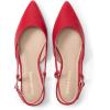 image:imageDREAM PAIRS Slingback Flats for Women PointedToe Elegant Womens Ballet Flats with Buckle Strap Classic Low Heel Dress Shoes for Casual Work Office PartyRed