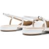 image:imageDREAM PAIRS Slingback Flats for Women PointedToe Elegant Womens Ballet Flats with Buckle Strap Classic Low Heel Dress Shoes for Casual Work Office PartyWhitepu