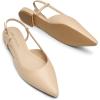image:imageDREAM PAIRS Slingback Flats for Women PointedToe Elegant Womens Ballet Flats with Buckle Strap Classic Low Heel Dress Shoes for Casual Work Office PartyNudepu