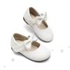 image:imageDREAM PAIRS Toddler Flower Girl Dress Shoes Little Girls Mary Janes Ballet Flats Ballerina Shoes Wedding PartyAll White