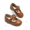 image:imageDREAM PAIRS Toddler Flower Girl Dress Shoes Little Girls Mary Janes Ballet Flats Ballerina Shoes Wedding PartyBrown