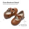 image:imageDREAM PAIRS Toddler Flower Girl Dress Shoes Little Girls Mary Janes Ballet Flats Ballerina Shoes Wedding PartyBrown