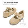 image:imageDREAM PAIRS Toddler Flower Girl Dress Shoes Little Girls Mary Janes Ballet Flats Ballerina Shoes Wedding PartyGoldGlitter