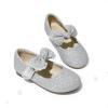 image:imageDREAM PAIRS Toddler Flower Girl Dress Shoes Little Girls Mary Janes Ballet Flats Ballerina Shoes Wedding PartySilverGlitter