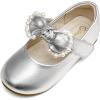 image:imageDREAM PAIRS Toddler Flower Girl Dress Shoes Little Girls Mary Janes Ballet Flats Ballerina Shoes Wedding PartySliver