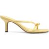 image:imageDREAM PAIRS Womens Bow Heels  Kitten Heel Mule Sandals Square Toe Strappy Slip On Dress Heels Elegant Bridal Wedding Party Formal Shoes for Special OccasionsYellow