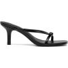 image:imageDREAM PAIRS Womens Bow Heels  Kitten Heel Mule Sandals Square Toe Strappy Slip On Dress Heels Elegant Bridal Wedding Party Formal Shoes for Special OccasionsBlack