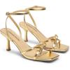 image:imageDREAM PAIRS Womens Bow Heels Kitten Heels for Women Square Toe Strappy Heeled Sandals Elegant Wedding amp Bridal Bownots Sandals for Formal amp Special OccasionsGold