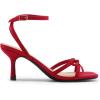 image:imageDREAM PAIRS Womens Bow Heels Kitten Heels for Women Square Toe Strappy Heeled Sandals Elegant Wedding amp Bridal Bownots Sandals for Formal amp Special OccasionsRed