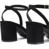 image:imageDREAM PAIRS Womens Chunky Strappy Heels Square Open Toe Ankle Buckle Low Heels Sandals for Daily Wedding Party DressBlack
