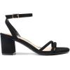 image:imageDREAM PAIRS Womens Chunky Strappy Heels Square Open Toe Ankle Buckle Low Heels Sandals for Daily Wedding Party DressBlack