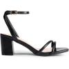 image:imageDREAM PAIRS Womens Chunky Strappy Heels Square Open Toe Ankle Buckle Low Heels Sandals for Daily Wedding Party DressBlackpu